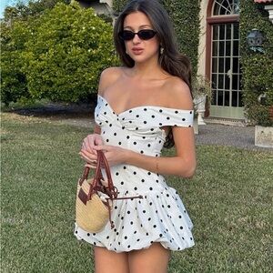 Peppermayo polka dot mini dress
